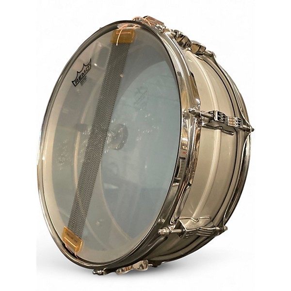 Vintage 1970s Ludwig 14in Acrolite Snare Silver Drum