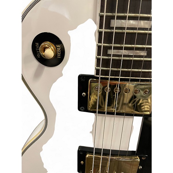 Used Epiphone Les Paul Custom Alpine White Solid Body Electric Guitar