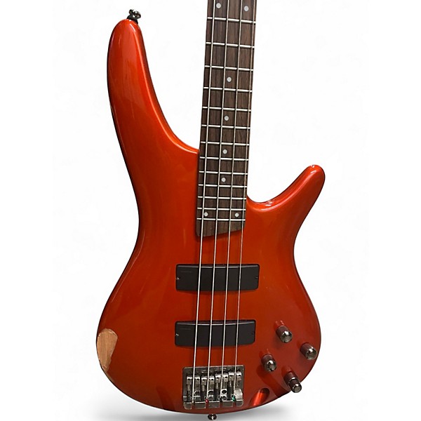 Used Ibanez SR300 Orange Electric Bass Guitar