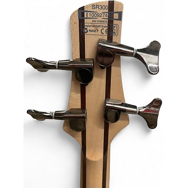 Used Ibanez SR300 Orange Electric Bass Guitar