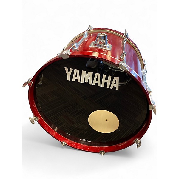 Used Yamaha 5 Piece Stage Custom Cranberry Red Drum Kit
