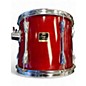 Used Yamaha 5 Piece Stage Custom Cranberry Red Drum Kit
