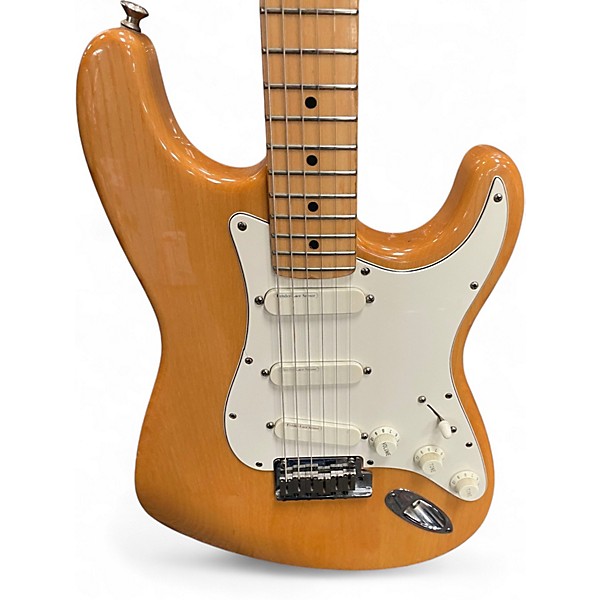 Vintage 1991 Fender STRAT PLUS Natural Solid Body Electric Guitar