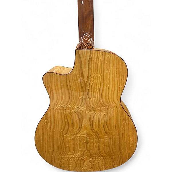 Used Dean EQABA GN Natural Acoustic Bass Guitar