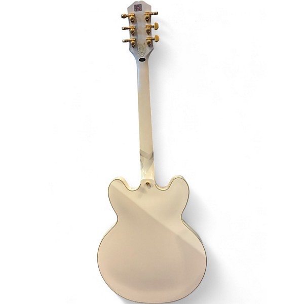 Used Epiphone EMILY WOLFE SHERATON Aged Bone White Hollow Body Electric Guitar