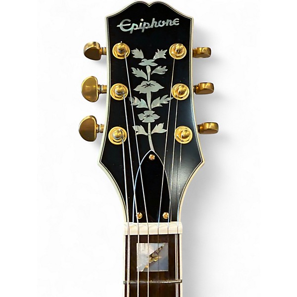 Used Epiphone EMILY WOLFE SHERATON Aged Bone White Hollow Body Electric Guitar