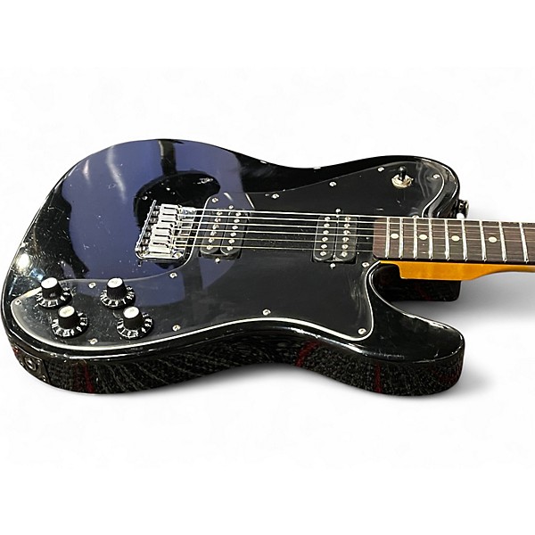 Used Partscaster T style HH Black Solid Body Electric Guitar