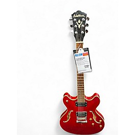 Used Washburn HB30 Cherry Hollow Body Electric Guitar