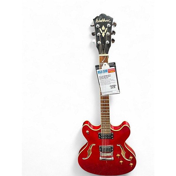 Used Washburn HB30 Cherry Hollow Body Electric Guitar