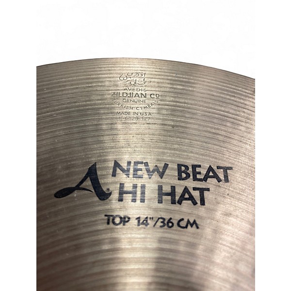 Used Zildjian 14in New Beat Hi Hat Top Cymbal
