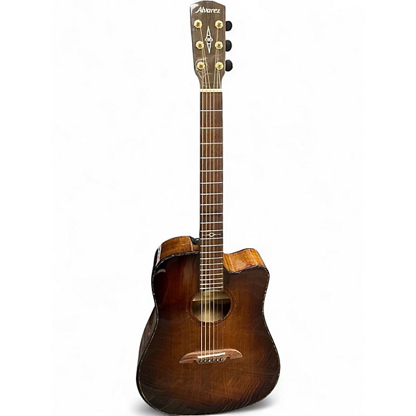 Used Alvarez MDA77CEARSHB Antique Natural Acoustic Guitar