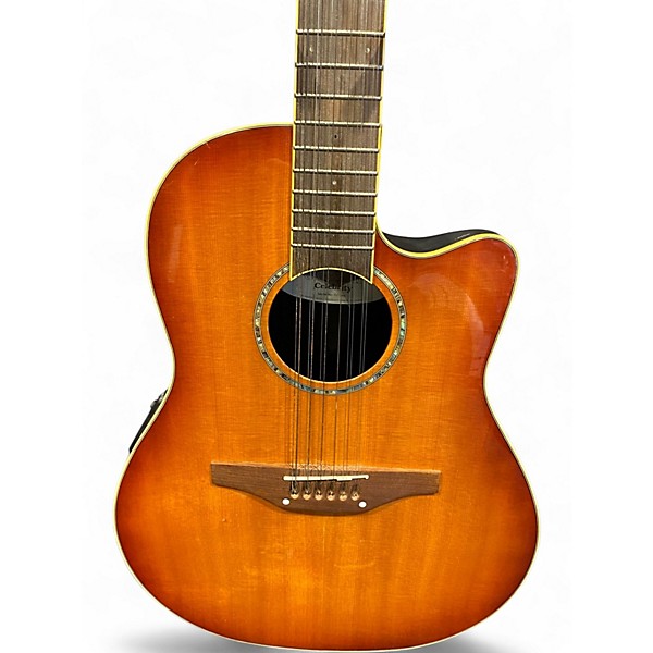 Used Ovation CC245 Celebrity 2 Color Sunburst 12 String Acoustic Electric Guitar