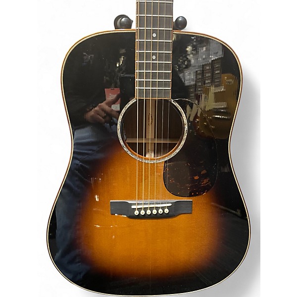 Used 2023 Martin D28 CUSTOM SHOP Vintage Sunburst Acoustic Electric Guitar