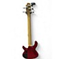 Used Cort Action Bass V Plus Red Electric Bass Guitar