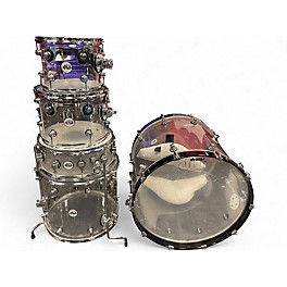 Used DW 5 Piece Design Series Acrylic Clear Drum Kit