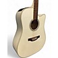 Used Takamine gd37ce Pearl White Acoustic Electric Guitar