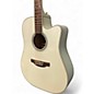 Used Takamine gd37ce Pearl White Acoustic Electric Guitar