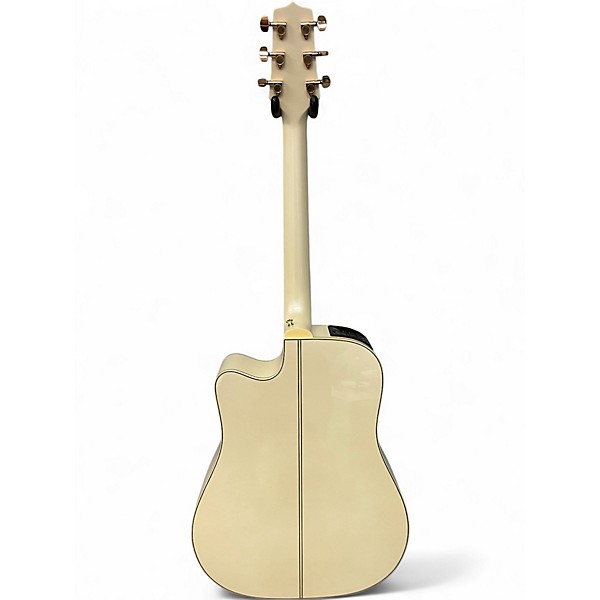 Used Takamine gd37ce Pearl White Acoustic Electric Guitar