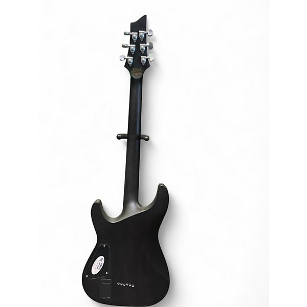 Used Schecter Guitar Research C1 Platinum Transparent White Satin Solid Body Electric Guitar