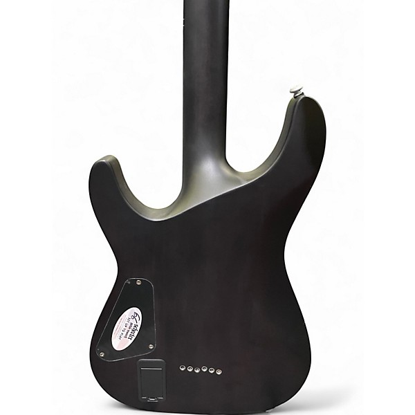 Used Schecter Guitar Research C1 Platinum Transparent White Satin Solid Body Electric Guitar