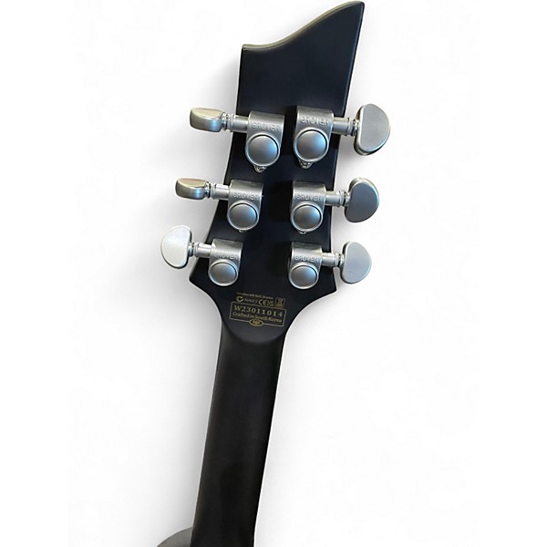 Used Schecter Guitar Research C1 Platinum Transparent White Satin Solid Body Electric Guitar