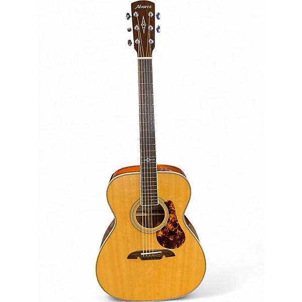 Used Alvarez MF60 Herringbone Natural Acoustic Guitar