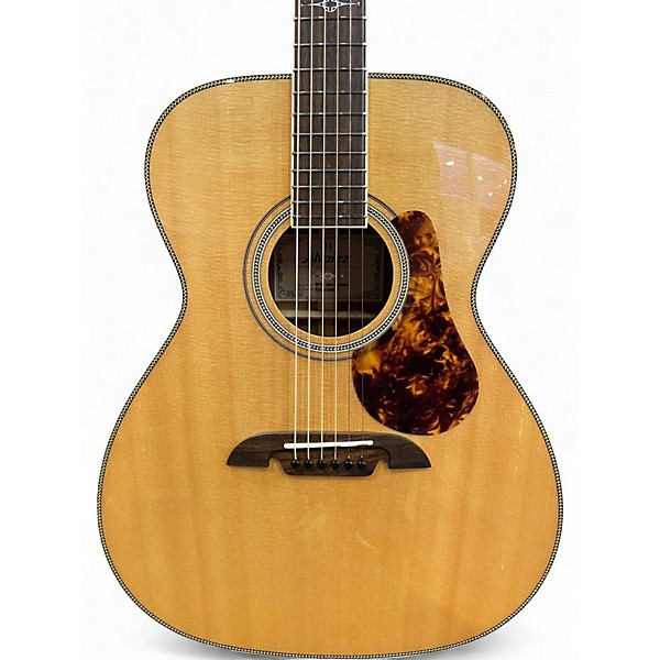 Used Alvarez MF60 Herringbone Natural Acoustic Guitar