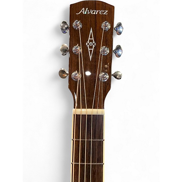 Used Alvarez MF60 Herringbone Natural Acoustic Guitar