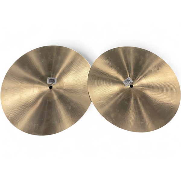 Used Zildjian 14in A Custom New Beat Hi Hat Pair Cymbal