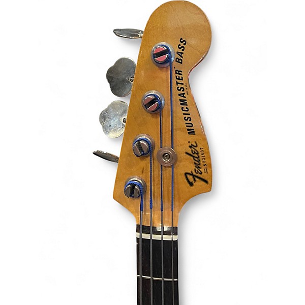 Vintage 1978 Fender Musicmaster Black Electric Bass Guitar