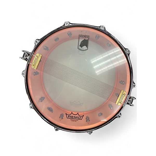 Used Mapex 5.5X14 Black Panther Premium Snare Copper Drum