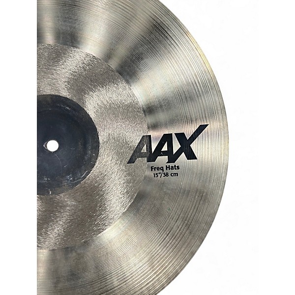 Used SABIAN 15in AAX Freq Hi-Hat Pair Cymbal