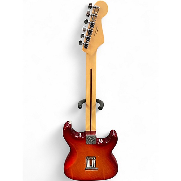 Used Fender Standard Stratocaster Plus Top Left Handed aged cherry burst Electric Guitar