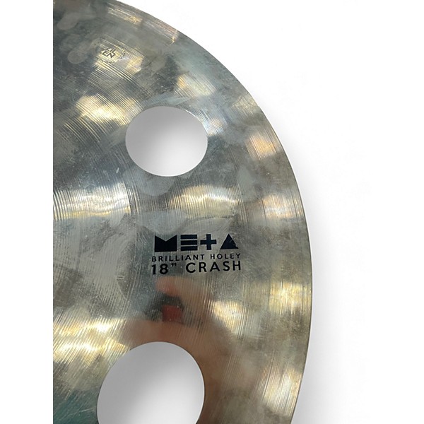 Used Turkish 18in META BRILLIANT HOLEY Cymbal