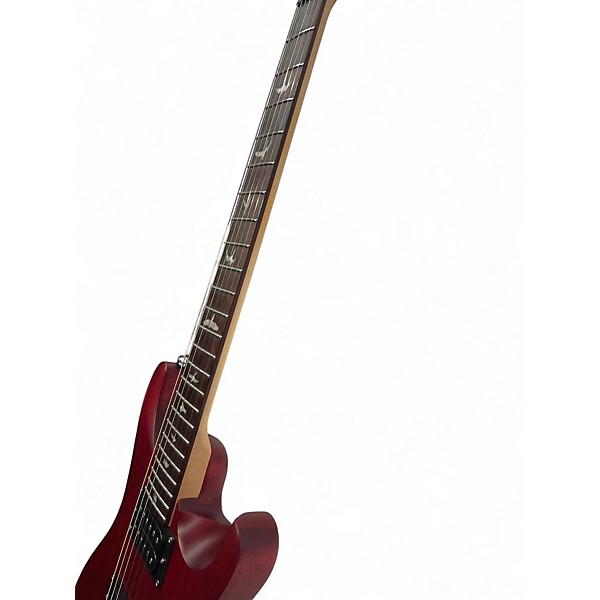 Used PRS SE CE Satin Red Solid Body Electric Guitar