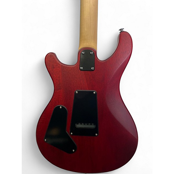 Used PRS SE CE Satin Red Solid Body Electric Guitar