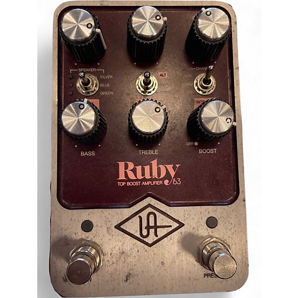 Used Universal Audio Ruby Top Boost 63 Effect Pedal