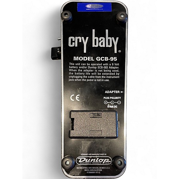 Used Dunlop Crybaby Wah GCB95 Keeley Mod Effect Pedal