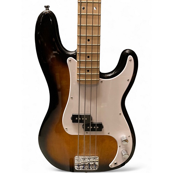 Used Squier Precision Bass SUNBURST Electric Bass Guitar