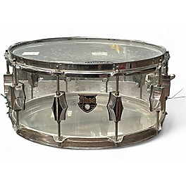 Used Fibes 7X14 Acrylic Snare Clear Drum