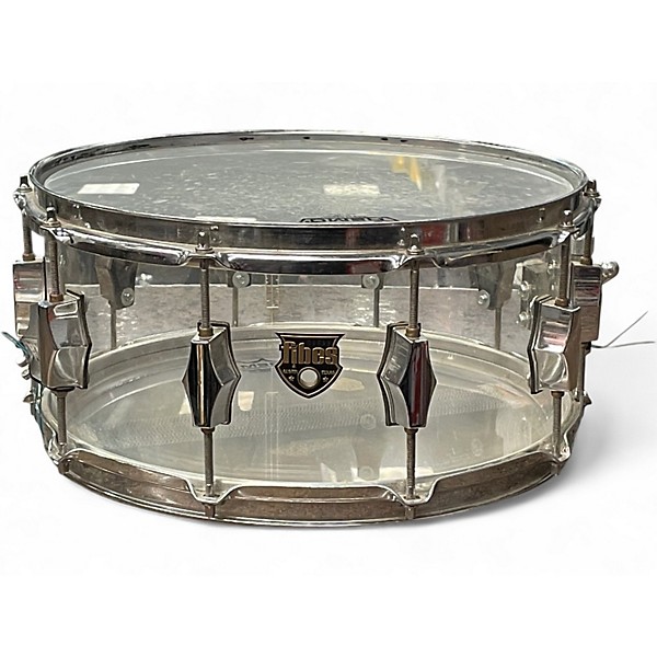 Used Fibes 7X14 Acrylic Snare Clear Drum