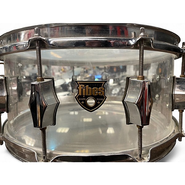 Used Fibes 7X14 Acrylic Snare Clear Drum