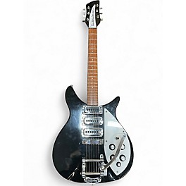 Vintage 1980s Rickenbacker 325 Black Solid Body Electric Guitar