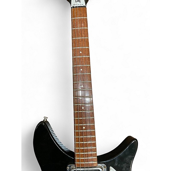 Vintage 1980s Rickenbacker 325 Black Solid Body Electric Guitar