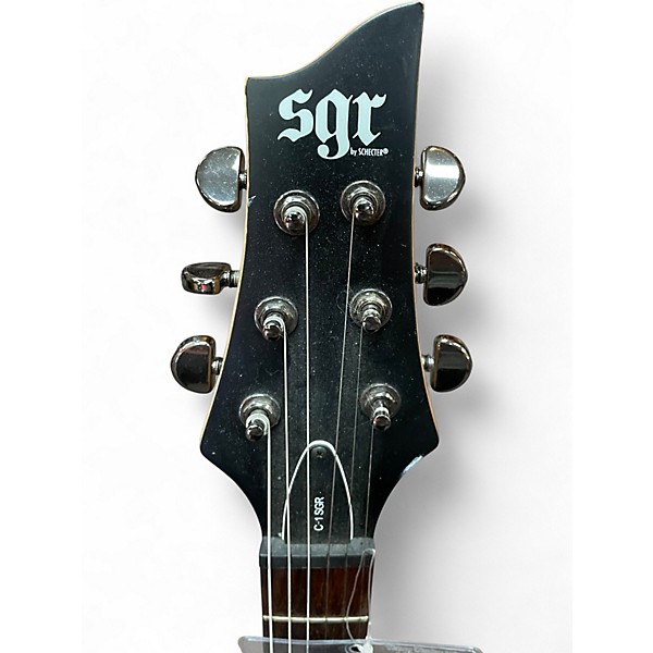Used Schecter Guitar Research sgr c1 Black Solid Body Electric Guitar