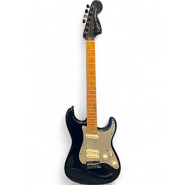 Used Squier Contemporary Stratocaster Black Solid Body Electric Guitar