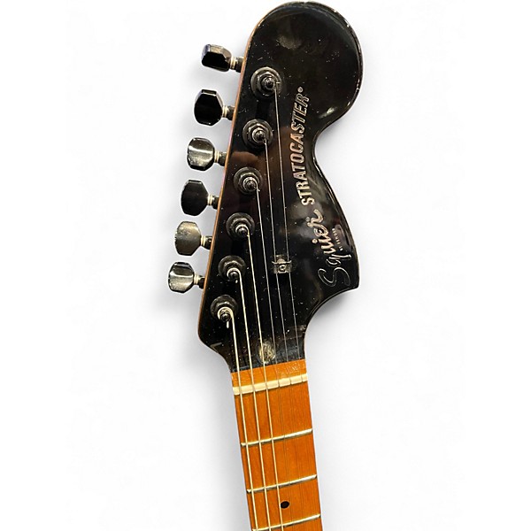 Used Squier Contemporary Stratocaster Black Solid Body Electric Guitar