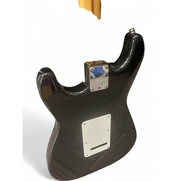 Vintage 1996 Fender American Standard Stratocaster Black Solid Body Electric Guitar