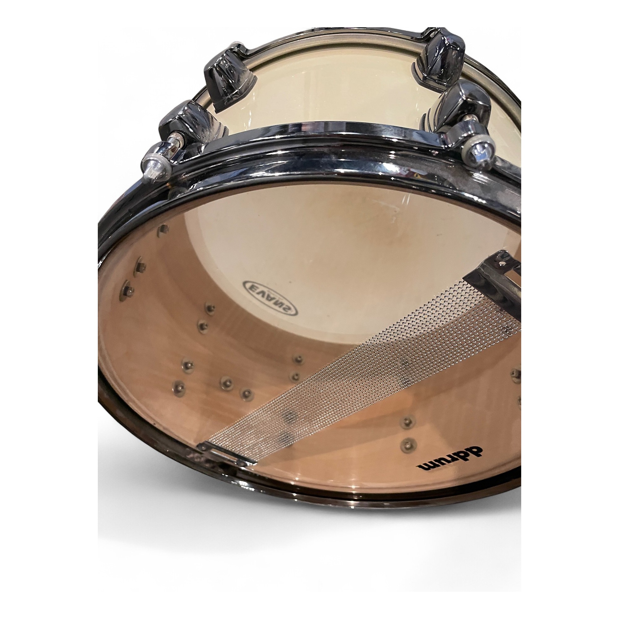Used ddrum 13in Dominion Maple series Alpine White Drum Alpine