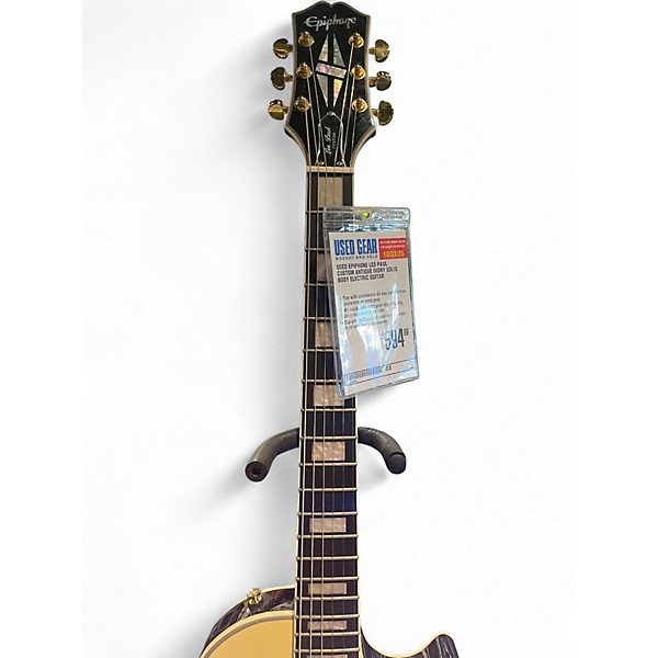 Used Epiphone Les Paul Custom Antique Ivory Solid Body Electric Guitar
